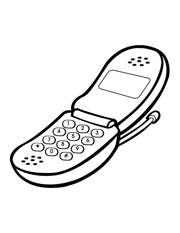 telefon Colouring Pages