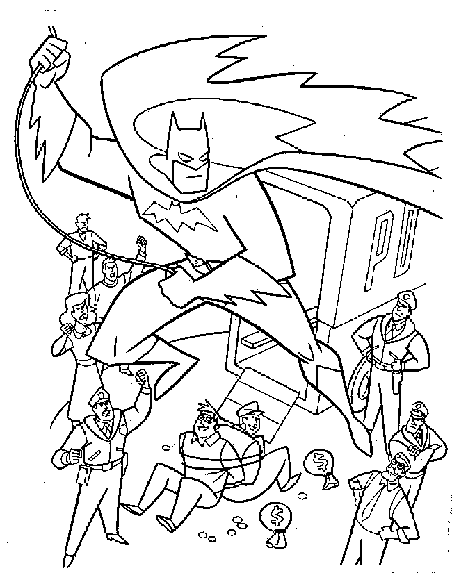 Batman-robin-coloring-pages-3 | Free Coloring Page Site