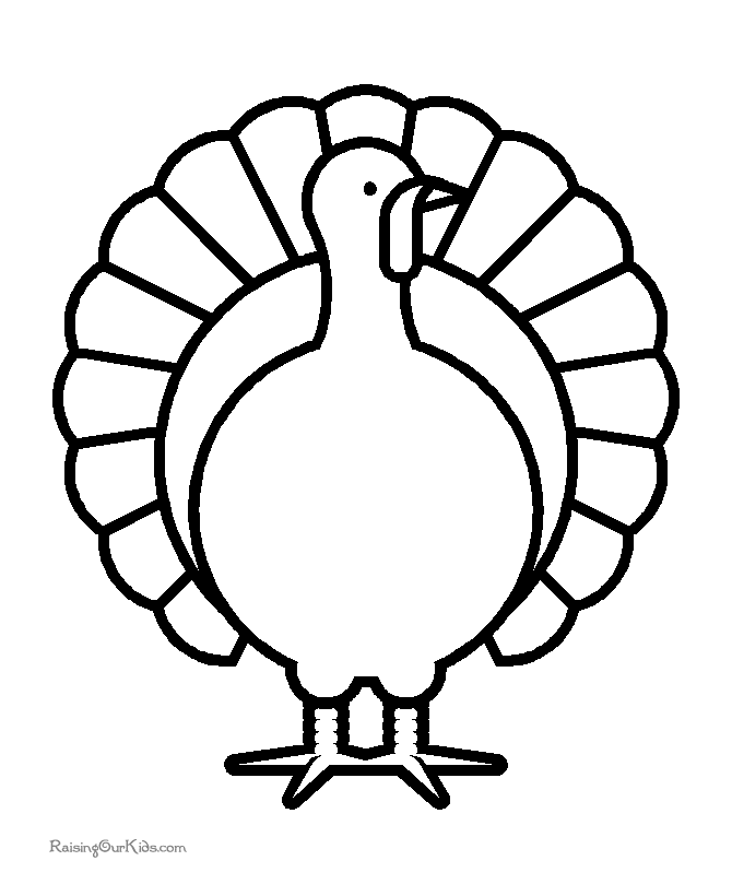 Thanksgiving Turkey Coloring Sheets 007