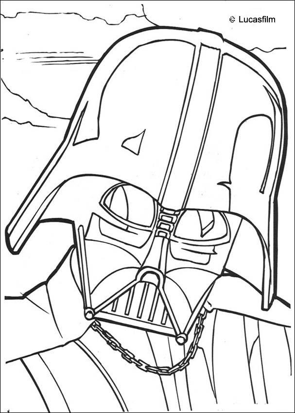 STAR WARS coloring pages - Darth Vader mask