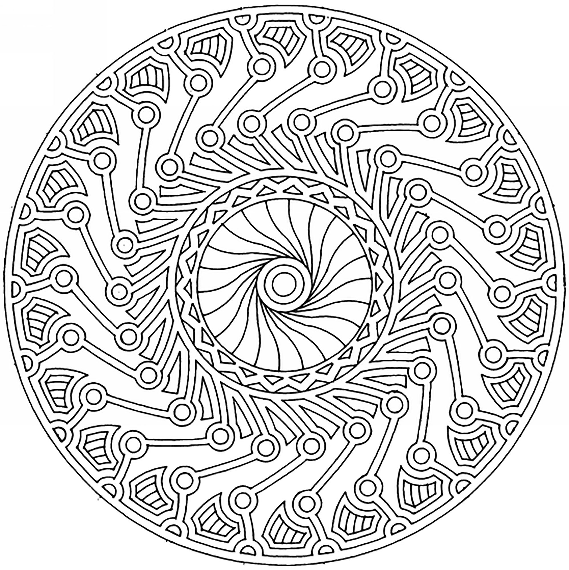 Mandalas - Coloring pages for adults