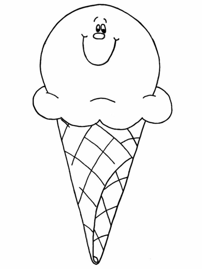 ice cream coloring pages for kids - Free Large Images