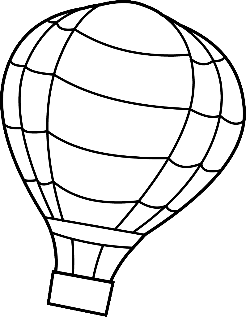 coloring page hot air balloon | Only Coloring Pages