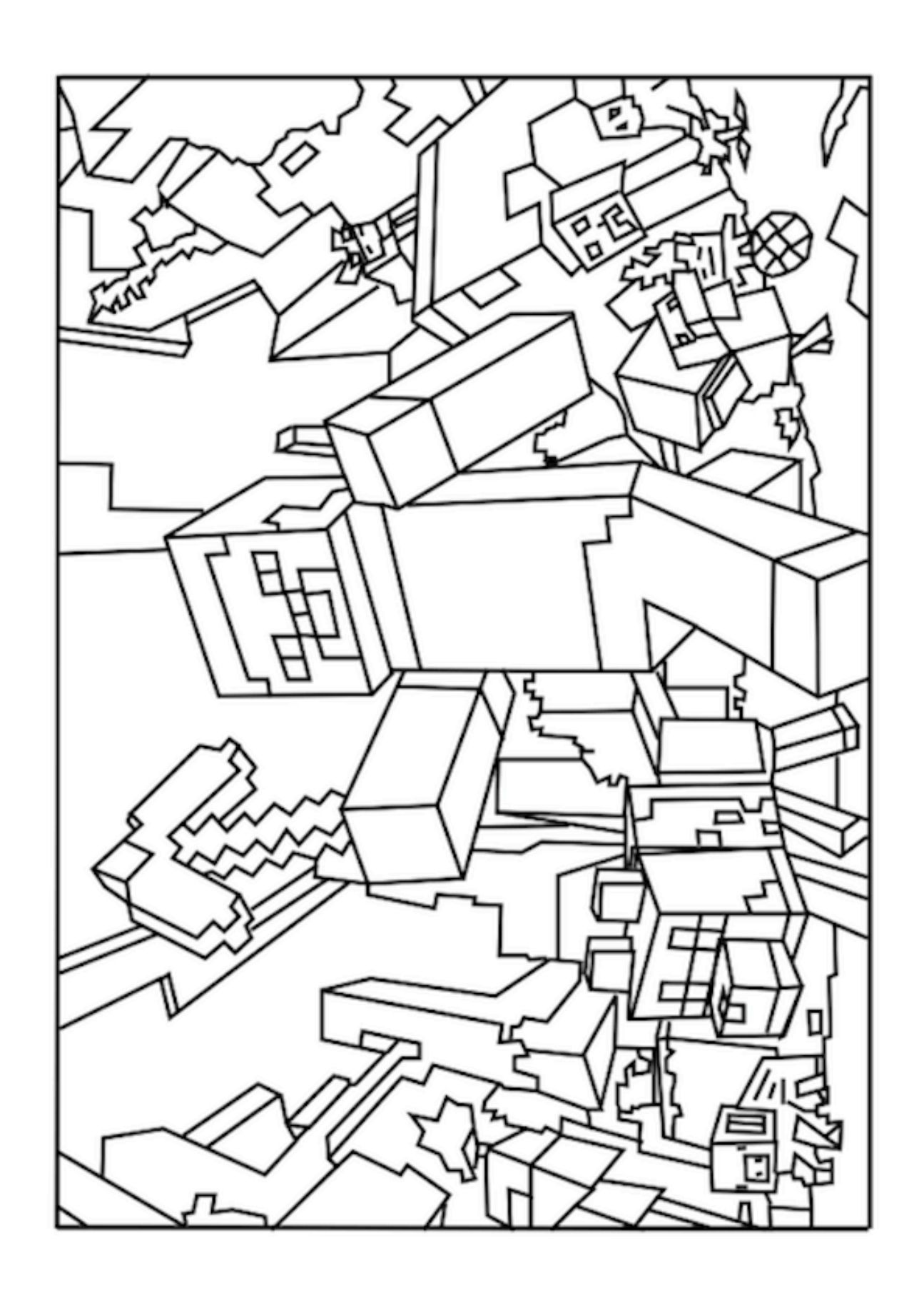 Best Minecraft World Coloring Pages - Free, printable Minecraft ...