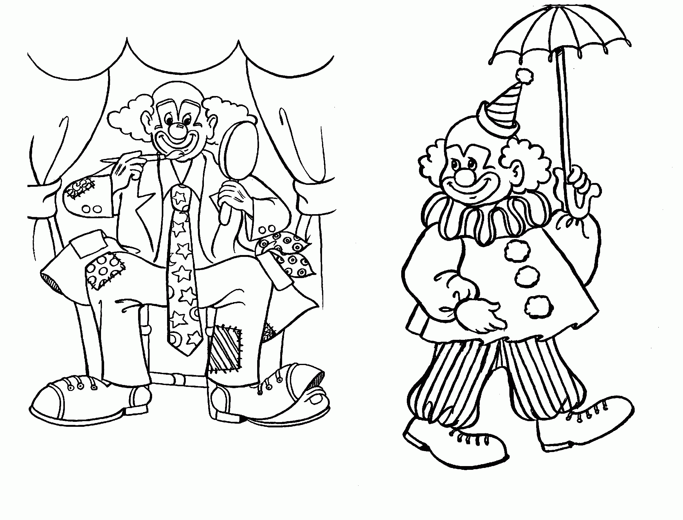 Printable Clown Coloring Pages | Coloring Me
