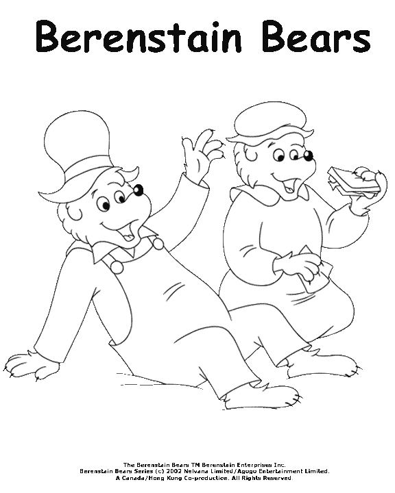 Berenstain Bears Coloring Page