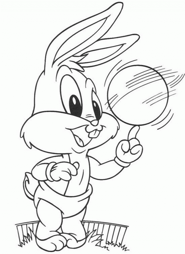 Baby Bugs Bunny Coloring Pages Pin Free Printable Looney Tunes