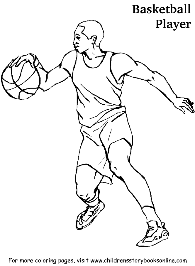 Basketball Player Coloring Pages 8 | Free Printable Coloring Pages