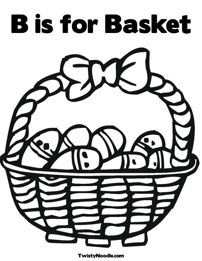 gift basket Colouring Pages