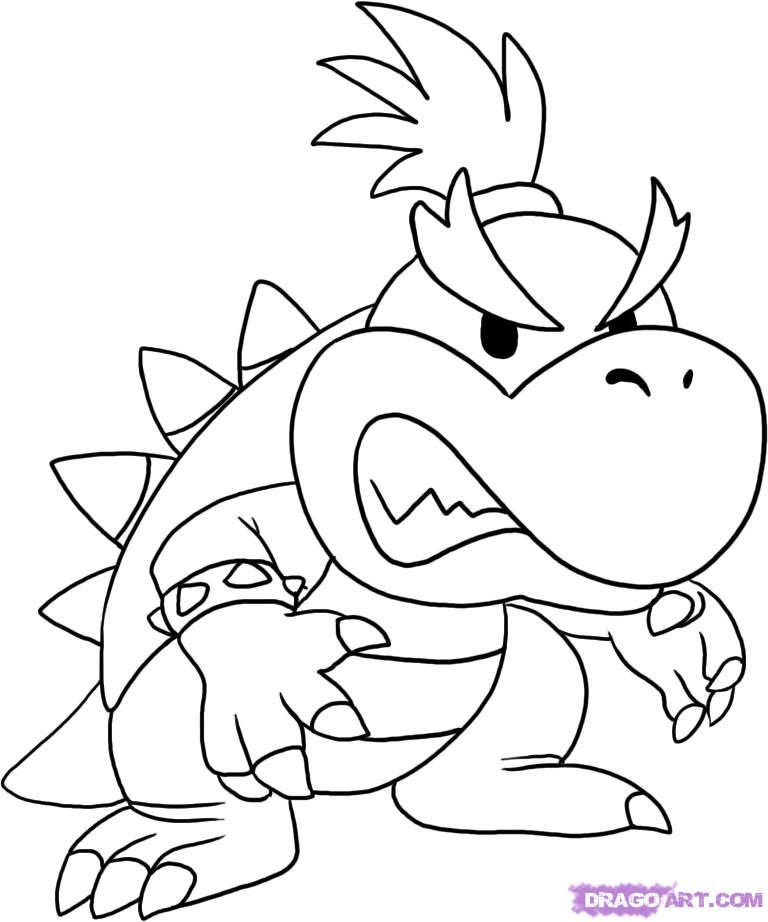 coloring pages mario brothers