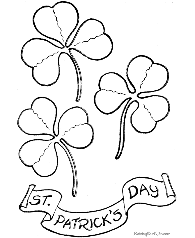 cartoon st patricks day frog on pot of gold coloring page outline