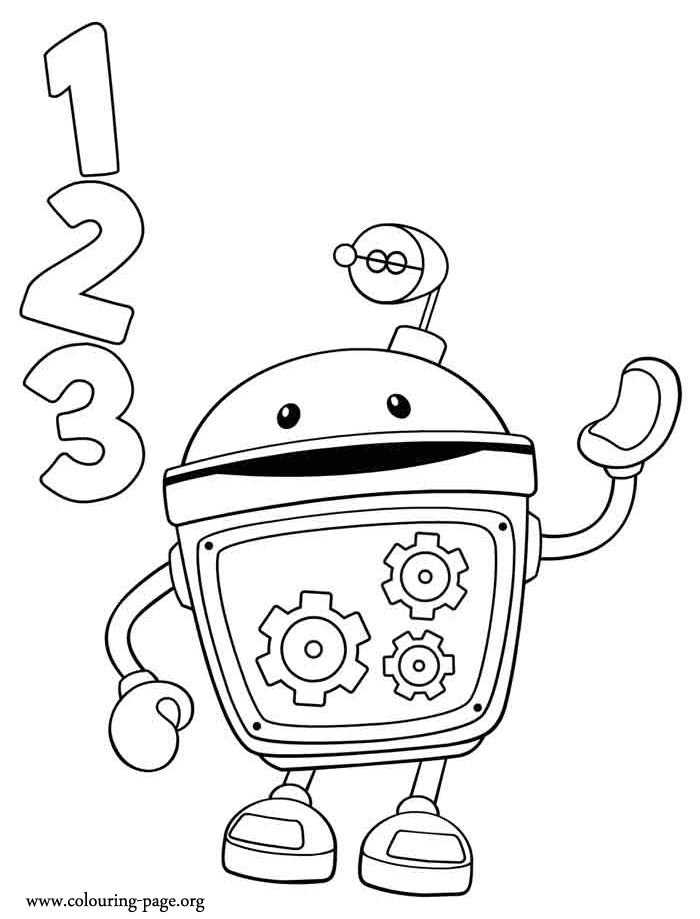 Team Umizoomi - Bot coloring page