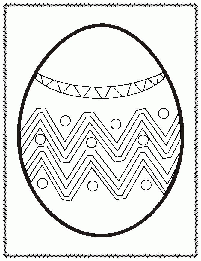Plain Easter Eggs Coloring Pages Images & Pictures - Becuo