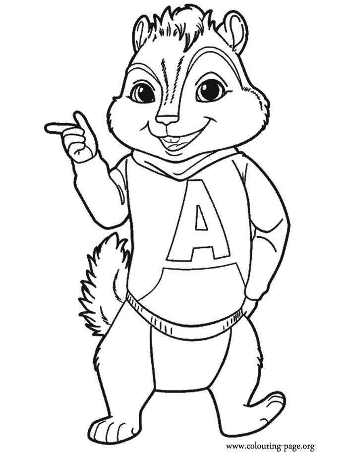 Alvin and the Chipmunks - Alvin coloring page