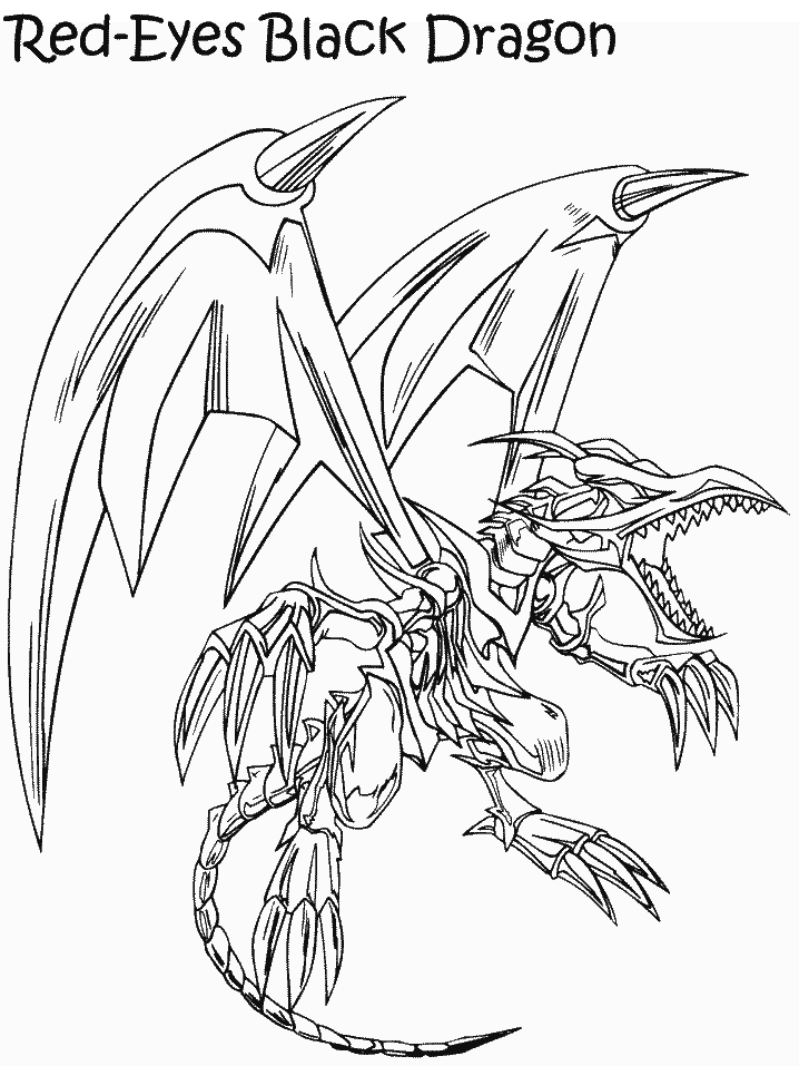 black metal dragon Colouring Pages