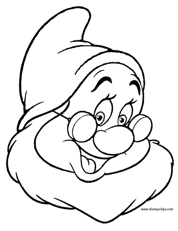 Snow White and the Seven Dwarfs Coloring Pages 2 - Disney Kids