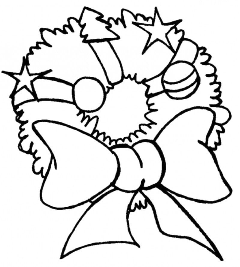 Ornament Cool Merry Christmas Coloring Page - Kids Colouring Pages