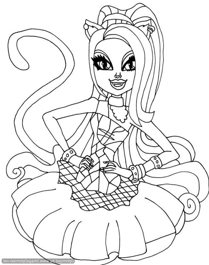 Download Monster High Catty Noir Coloring Pages Or Print Monster