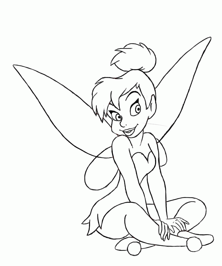 Pix For > Easy Drawings Of Tinkerbell