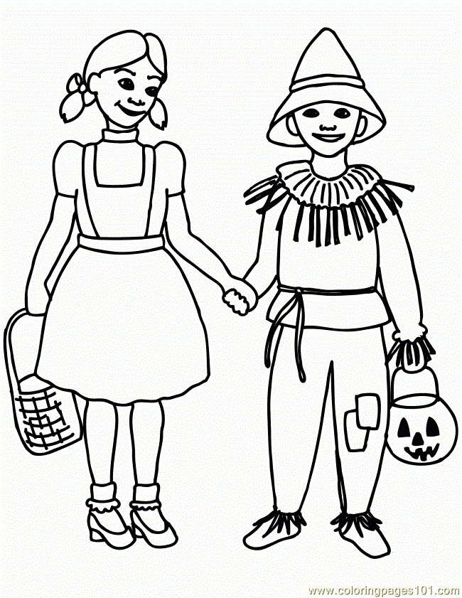 Coloring Pages Wizard Of Oz Costumes 650x841 (Entertainment