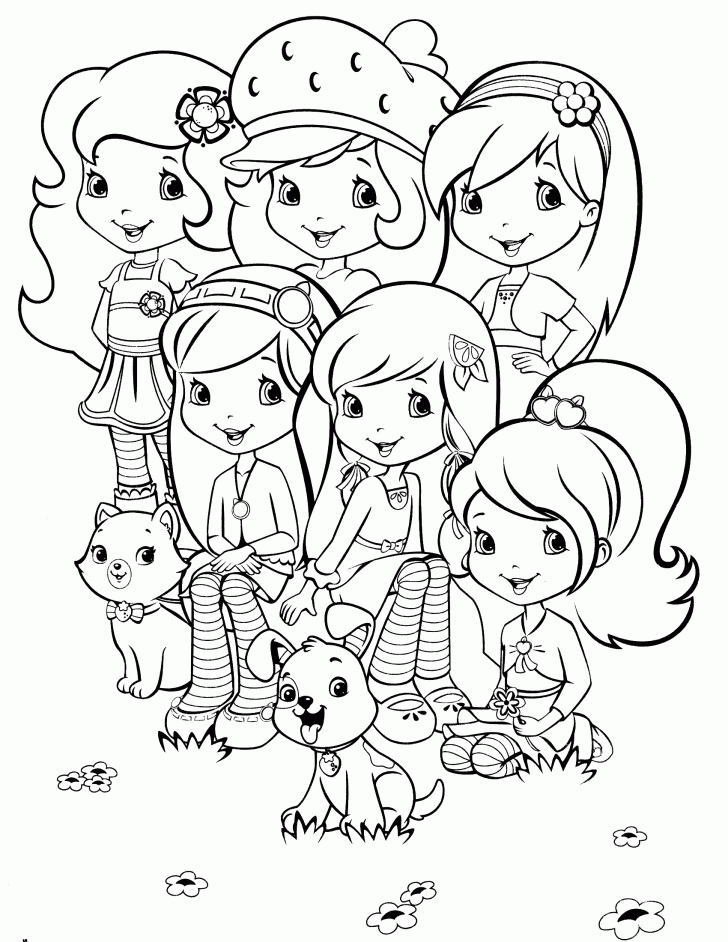 Strawberry Coloring Pages strawberry shortcake coloring pages