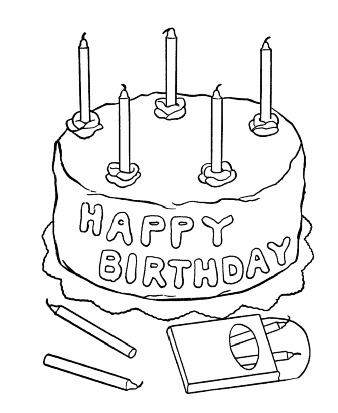 Happy Birthday Coloring Pages For Birthday Parties