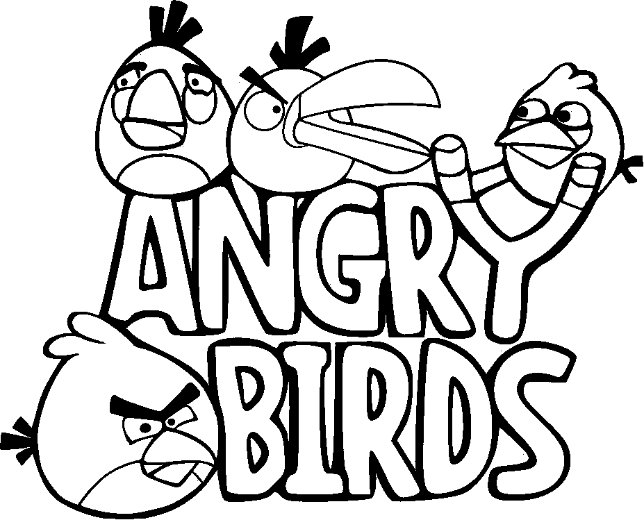 Free Angry Birds Coloring Pages For Kids X
