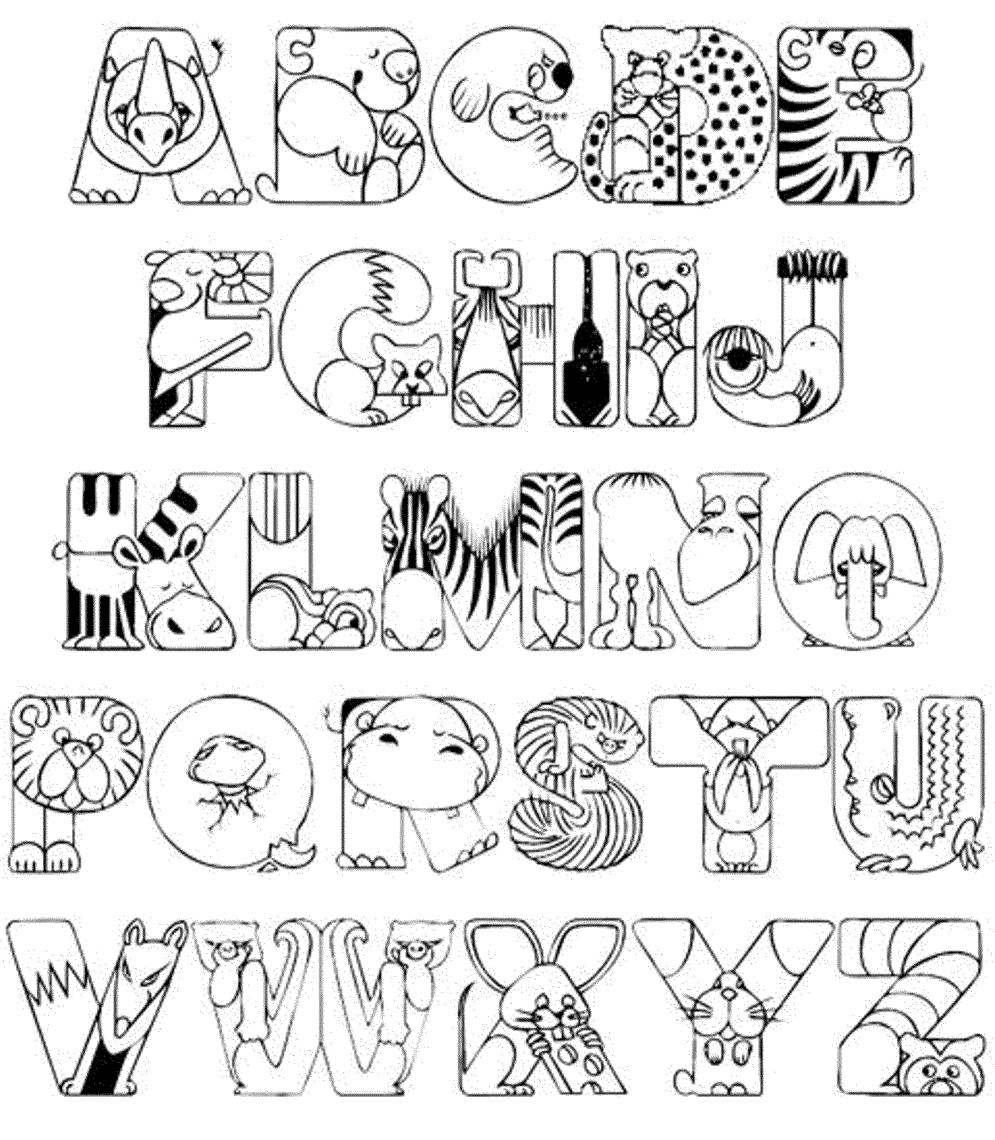 Letter Coloring Pages For Toddlers - High Quality Coloring Pages