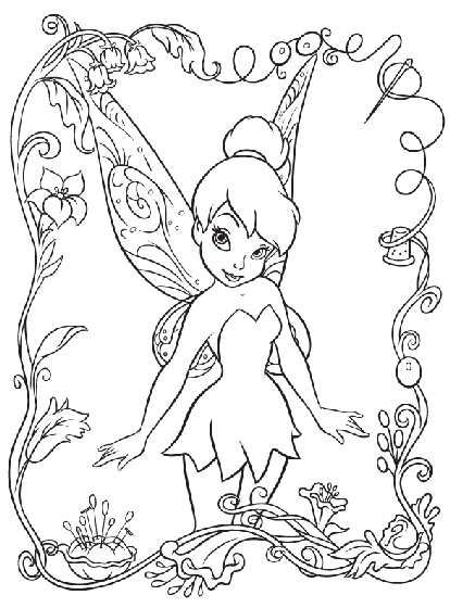 Disney Fairies Tinkerbell Coloring Page | crayola.com