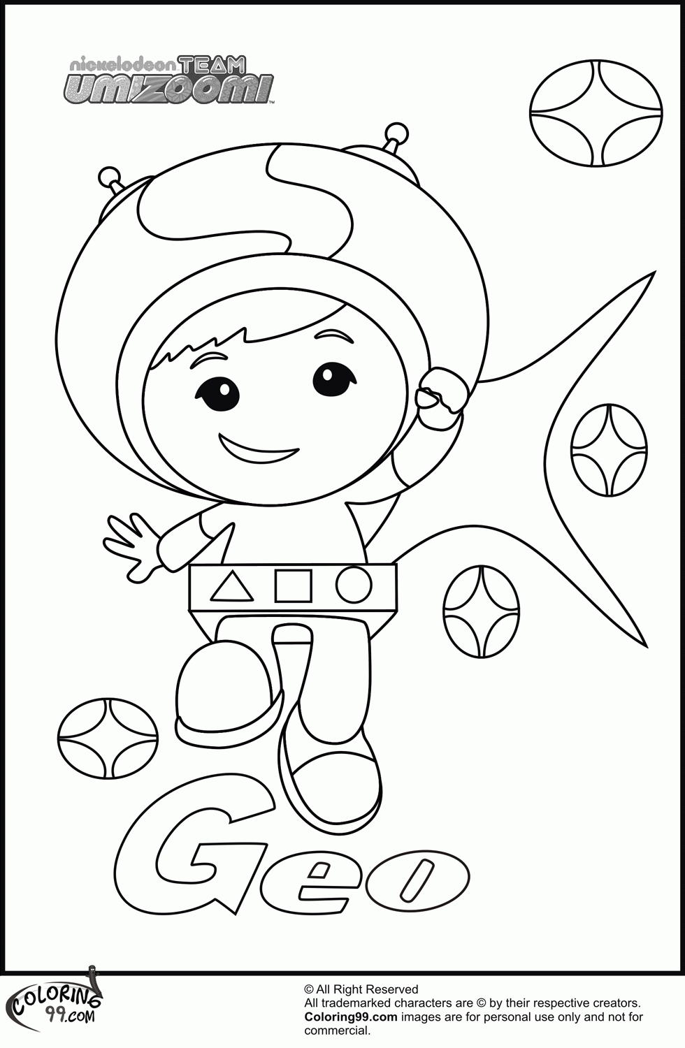 Team Umizoomi Coloring Pages | Team colors
