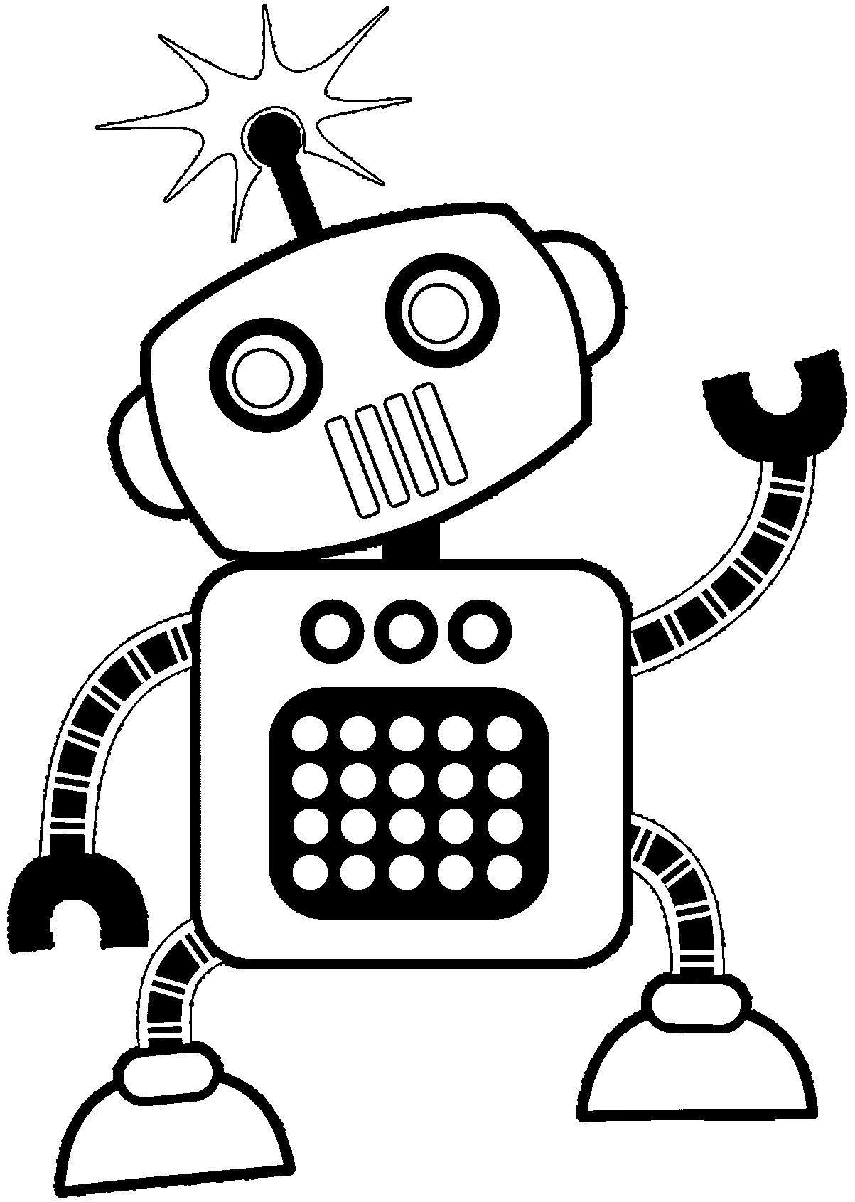 Robot Coloring Pages | 