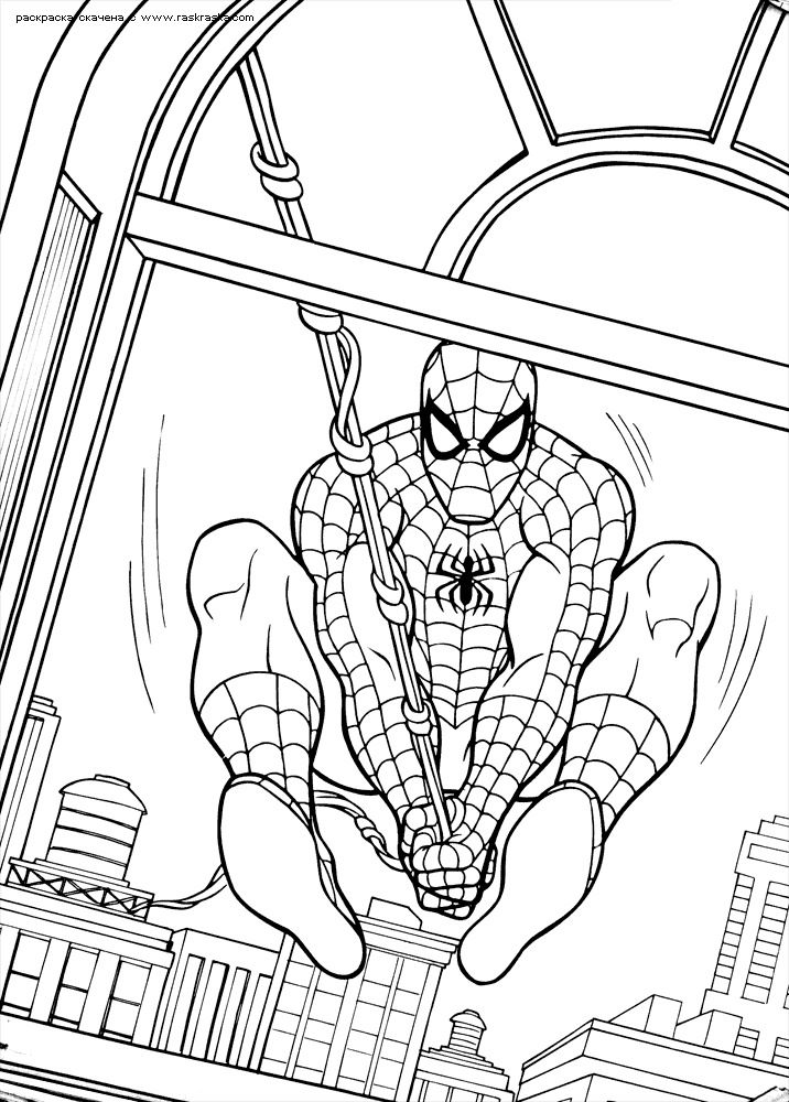 Spectacular Spiderman Coloring Pages Free | Super Heroes Coloring ...
