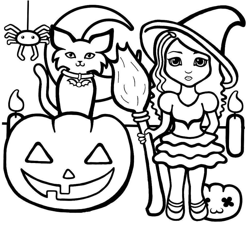 Print Halloween Coloring Pages For Preschoolers or Download ...