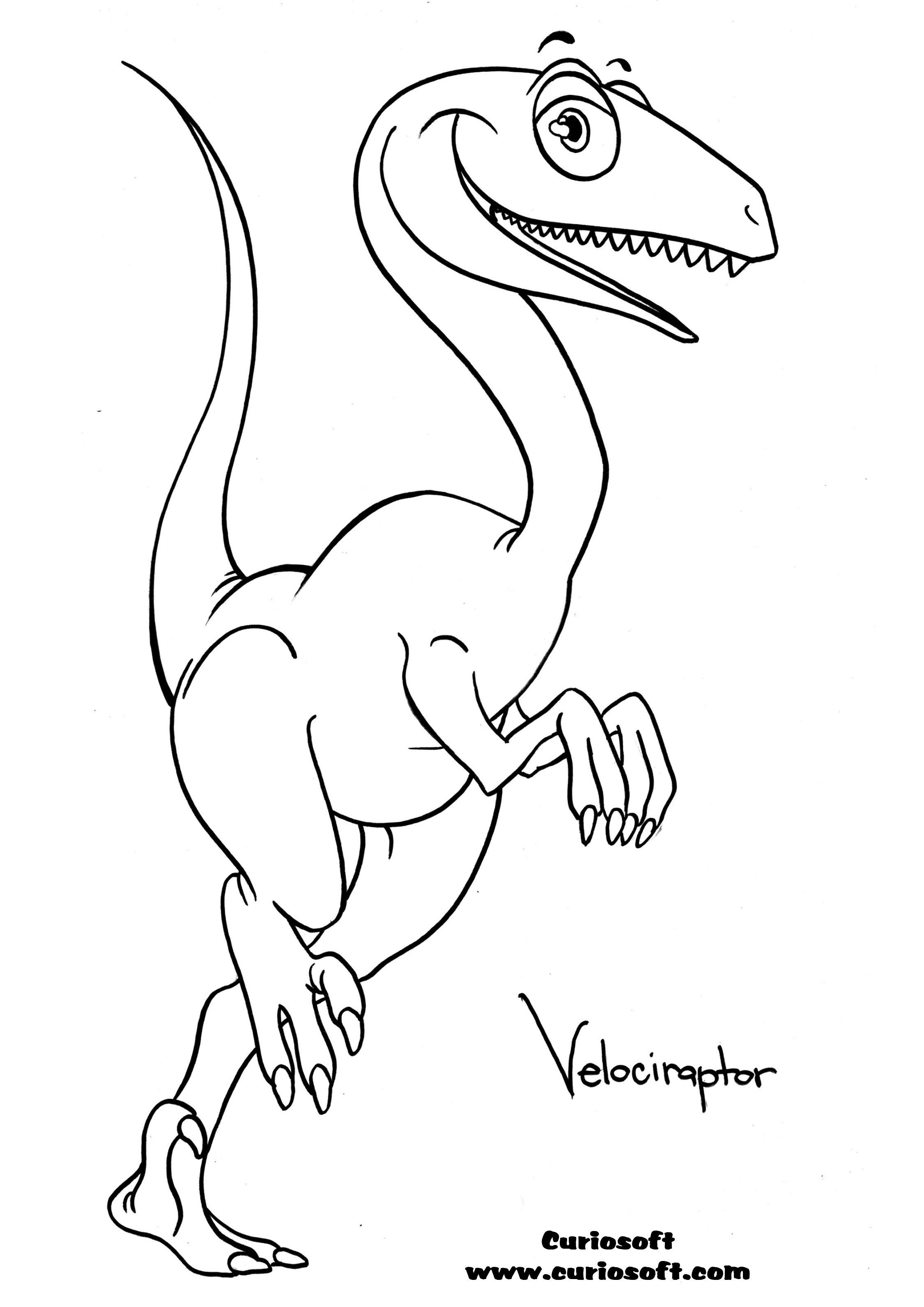 Velociraptor Coloring Pages | Barriee
