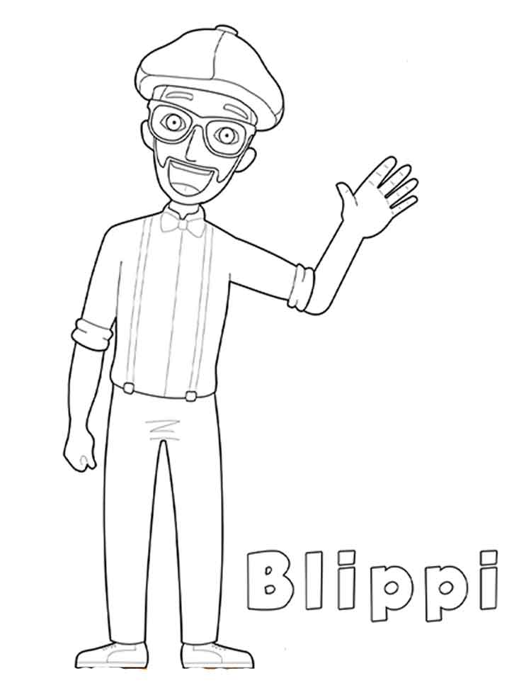 10 Best Free Printable Blippi Coloring Pages For Kids