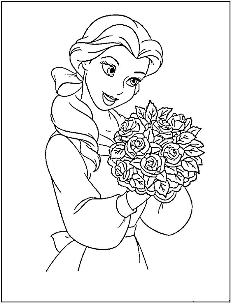 princess to color and print coloring page | Coloring Pages for Kids