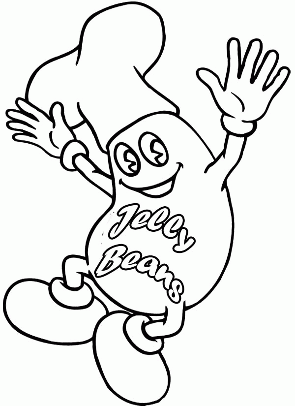 Jelly Bean Coloring Sheets - High Quality Coloring Pages