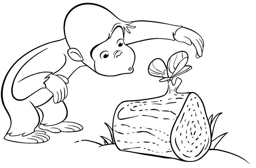 Baby Monkey Coloring Pages Cute - Colorine.net | #7047