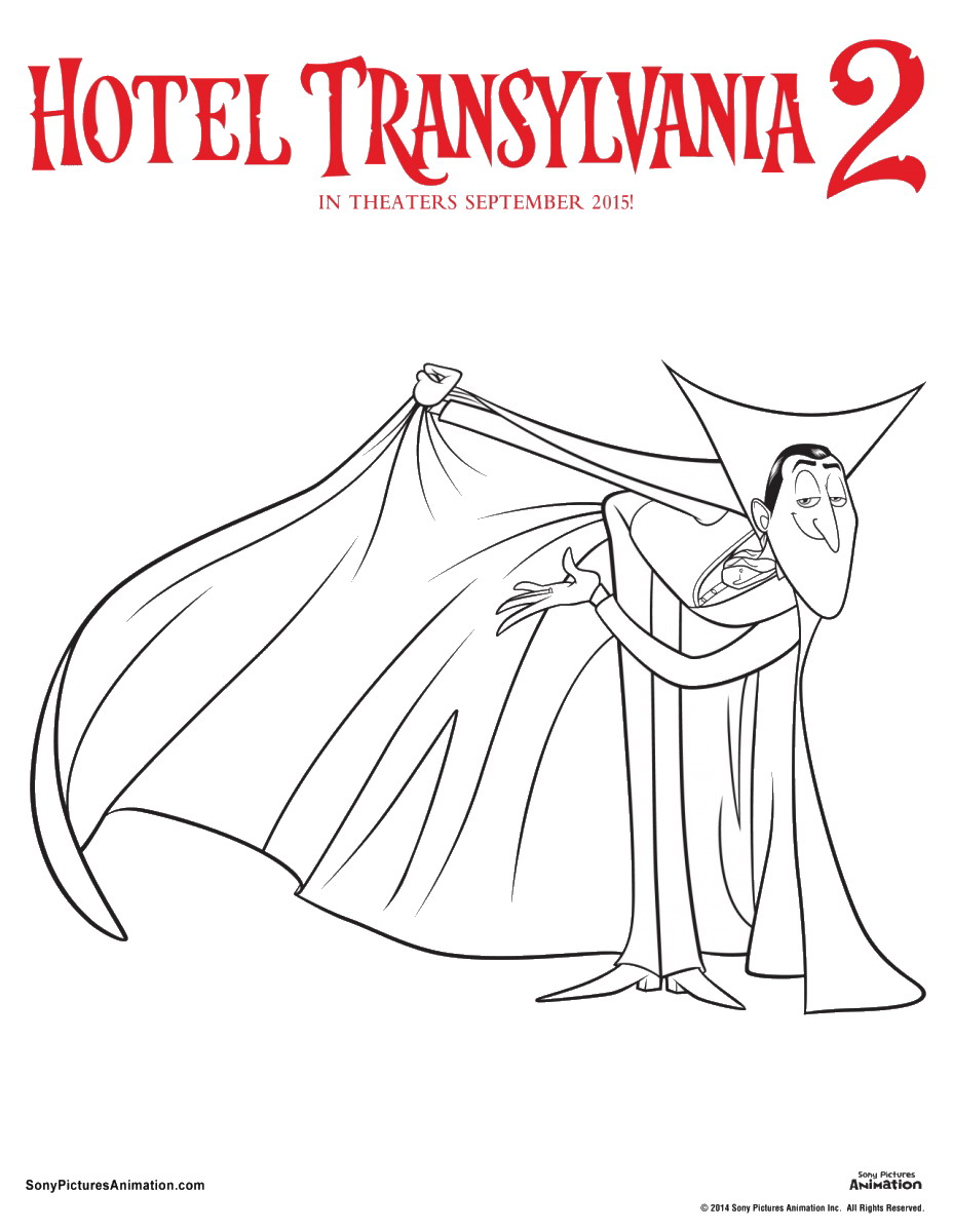 Hotel Transylvania 2 Coloring Pages