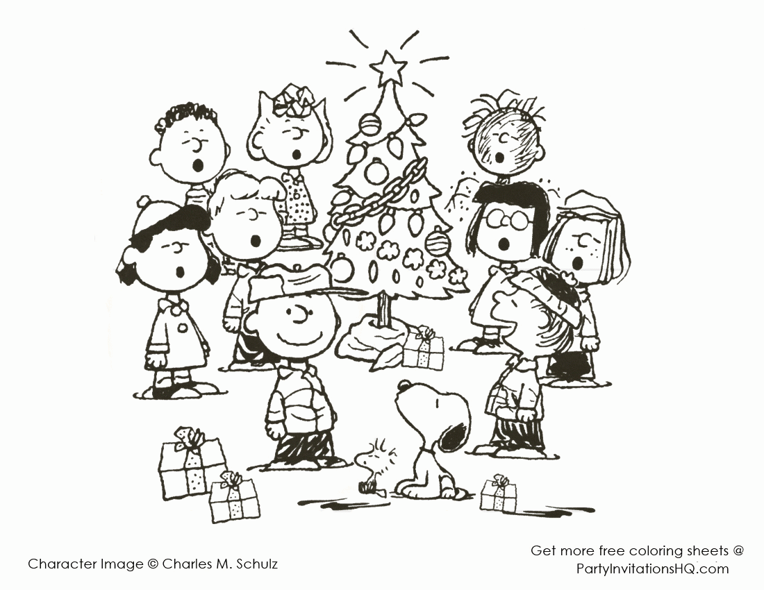 6 Treasured Snoopy Christmas Coloring Pages