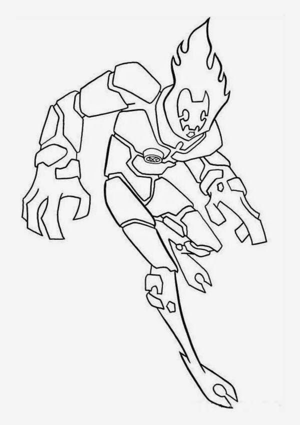 Ben 10 Alien Force Coloring Pages Free - Coloring