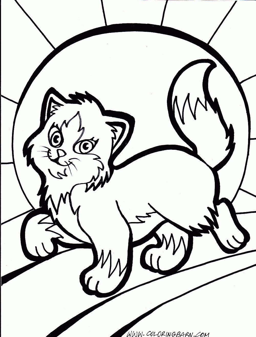 Cat And Kitten Coloring Pages Printable Cat Coloring Pages Dog And ...