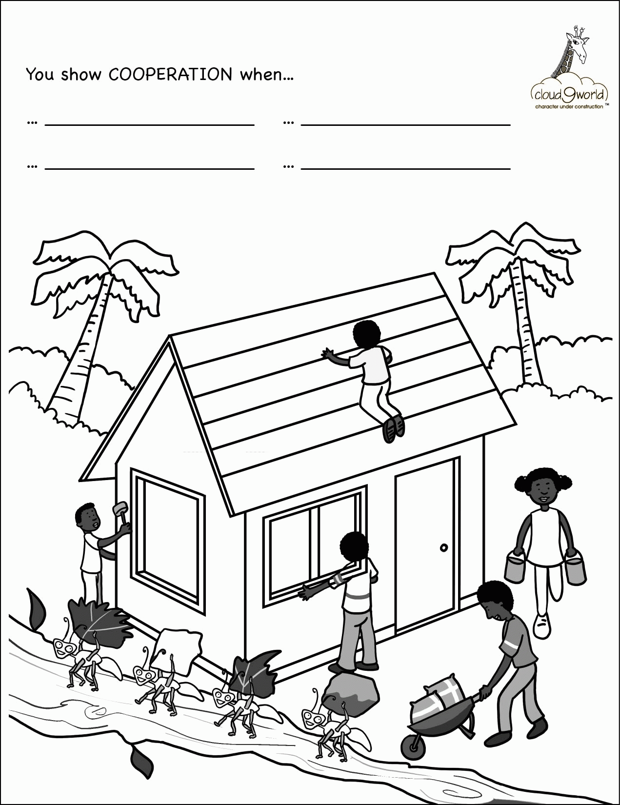 Citizenship Coloring Page - Coloring Pages For All Ages