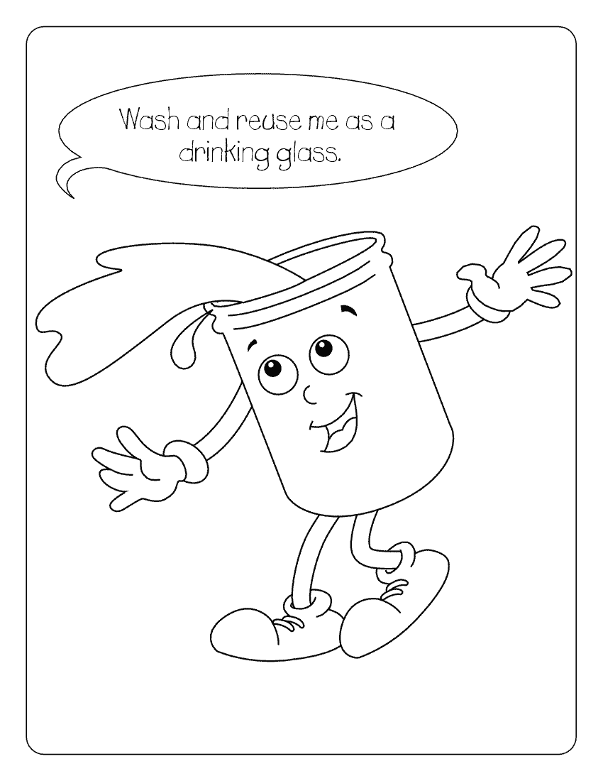 Water Conservation Coloring Page