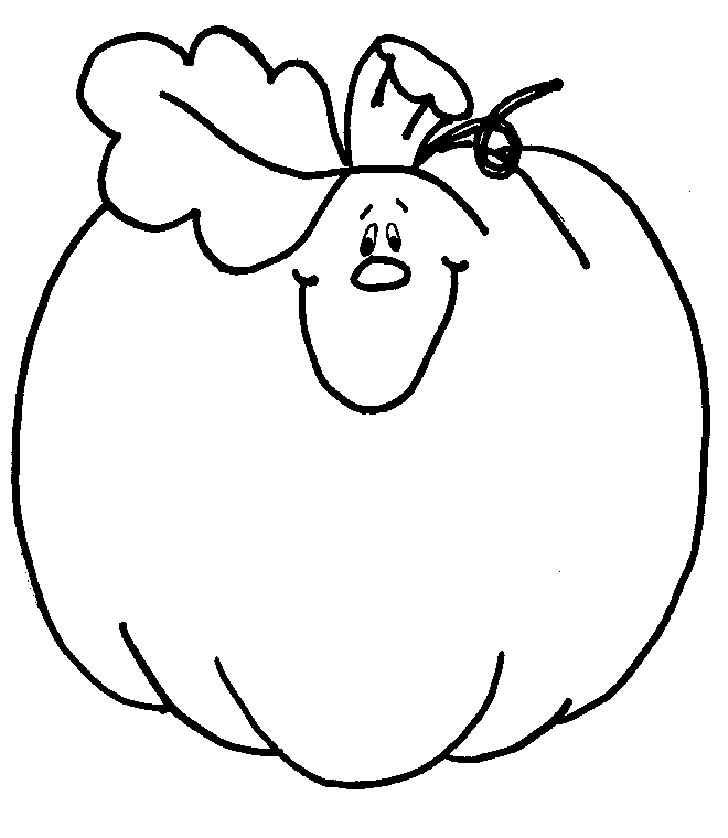 Thanksgiving Pumpkin Coloring Pages Printables - Picture 1