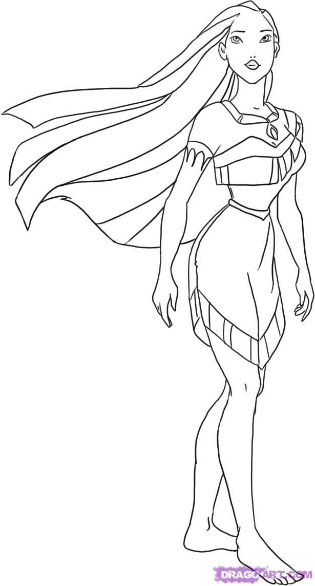 Search Results » Pocahontas Coloring Page