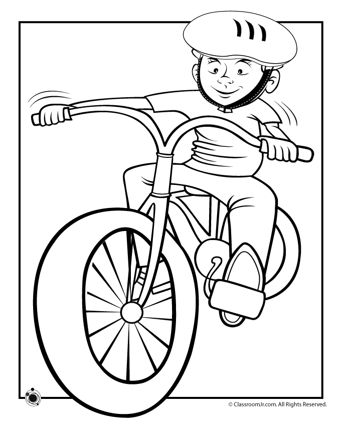 CARTOON BIKE Colouring Pages (page 2)
