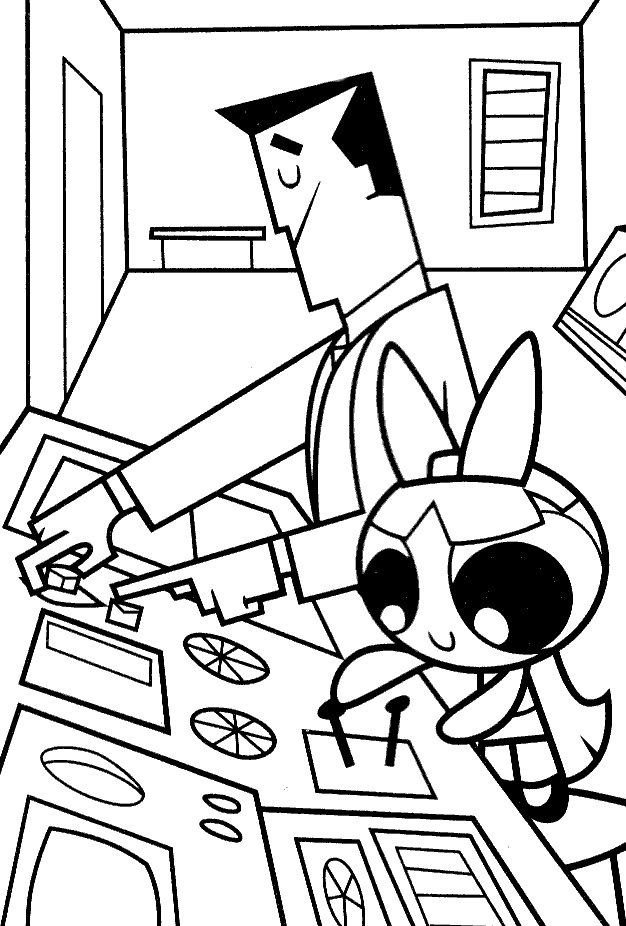 Power Girls Puff Colouring Pages (page 2)