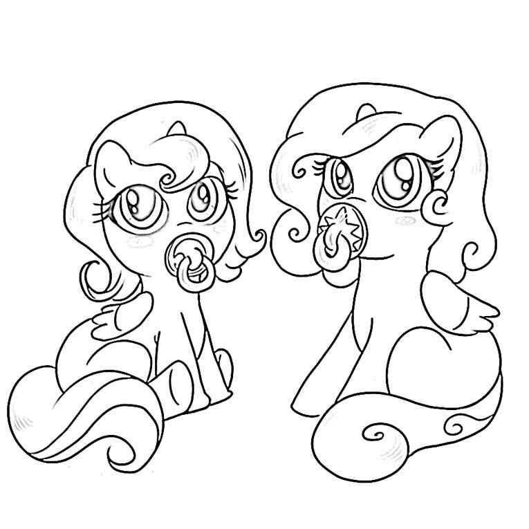 Baby My Little Pony Coloring Pages Other Free My Little PonyMy