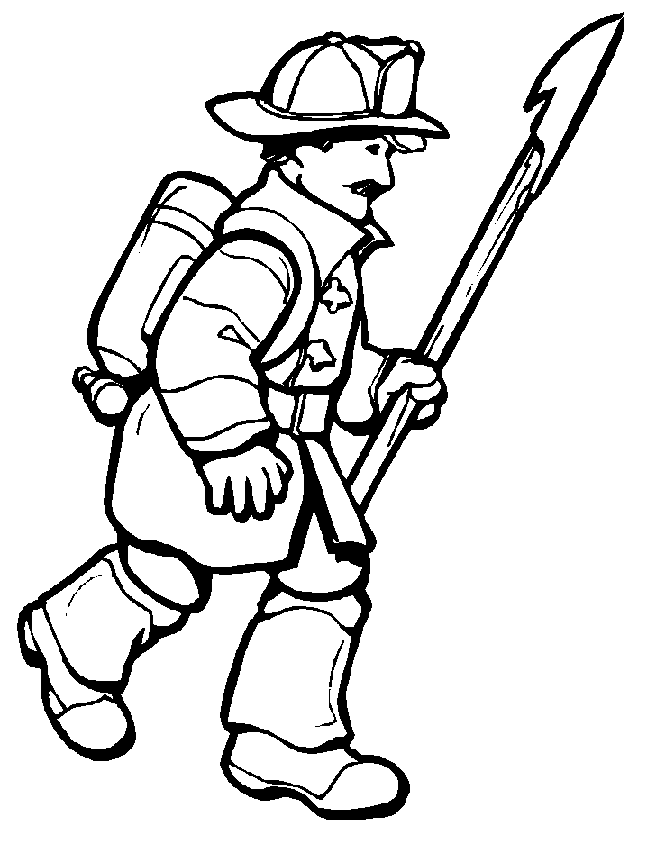 fire person Colouring Pages